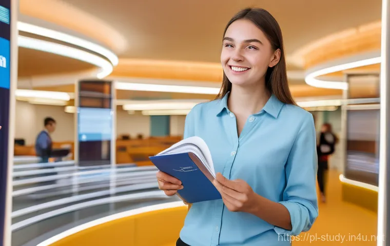 해외연수코디네이터 이론 - **Prompt 1: Navigating the Labyrinth of Opportunities**
    A wide shot of a young, ambitious Polish...